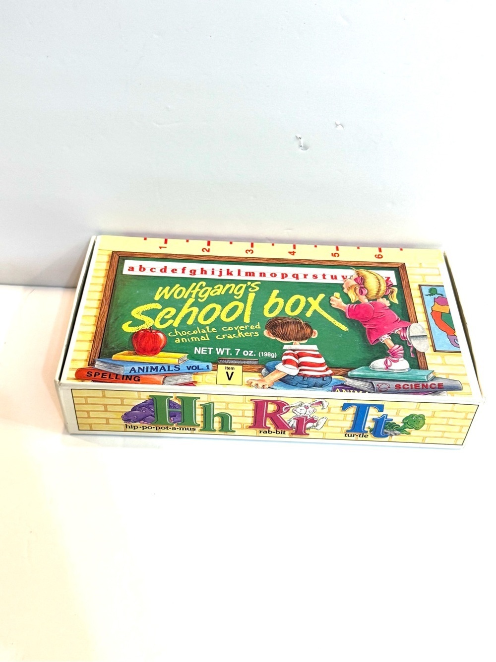 Vintage Wolfgang Candy School Box Classroom Scene Retro 1980s Pencil Box